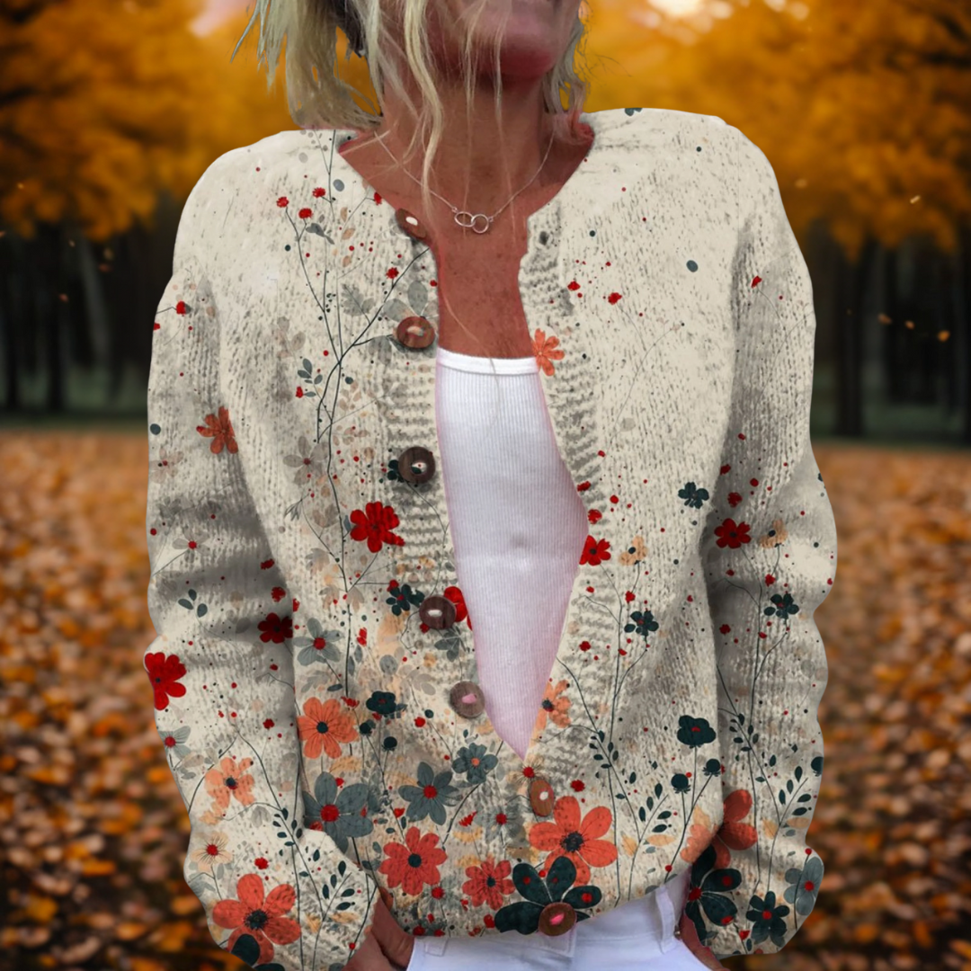 Women's Cardigan Cozy Knit Draped by Selouva