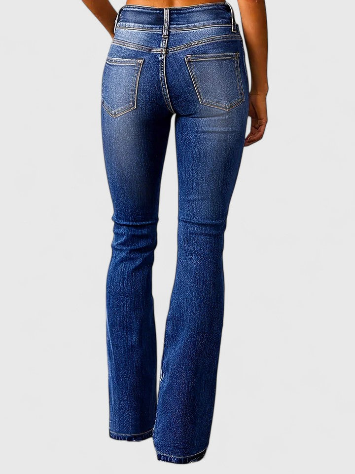Koralynnae Sophisticated Flared Jeans With Stretch Comfort by Selouva