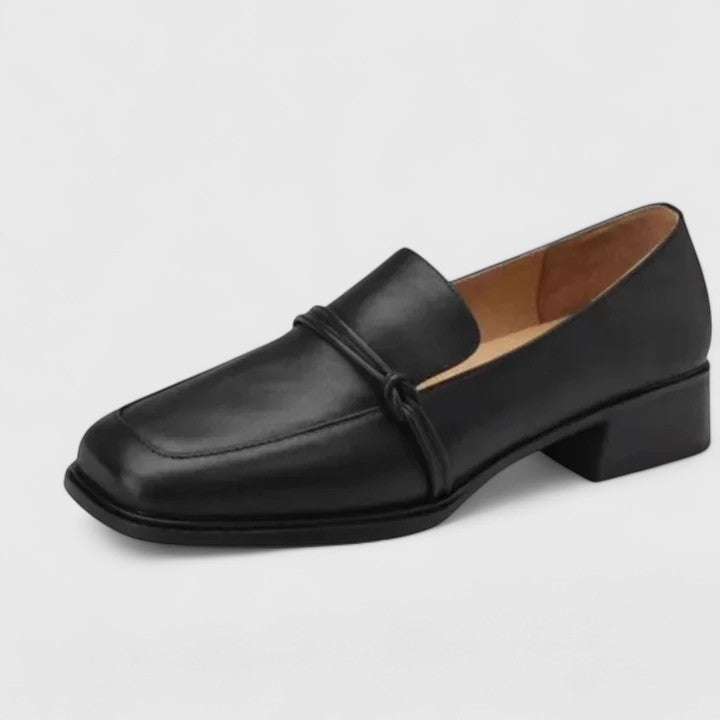 Dixie Orthopedic Loafers Vintage Square Toe Comfort Shoes by Selouva