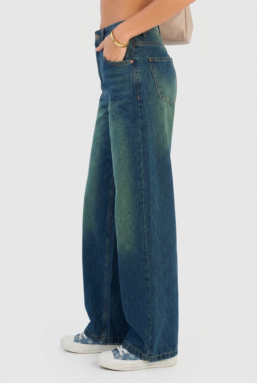 Marem Womens Baggy Denim Jeans With Relaxed Fit For Casual Wear by Selouva