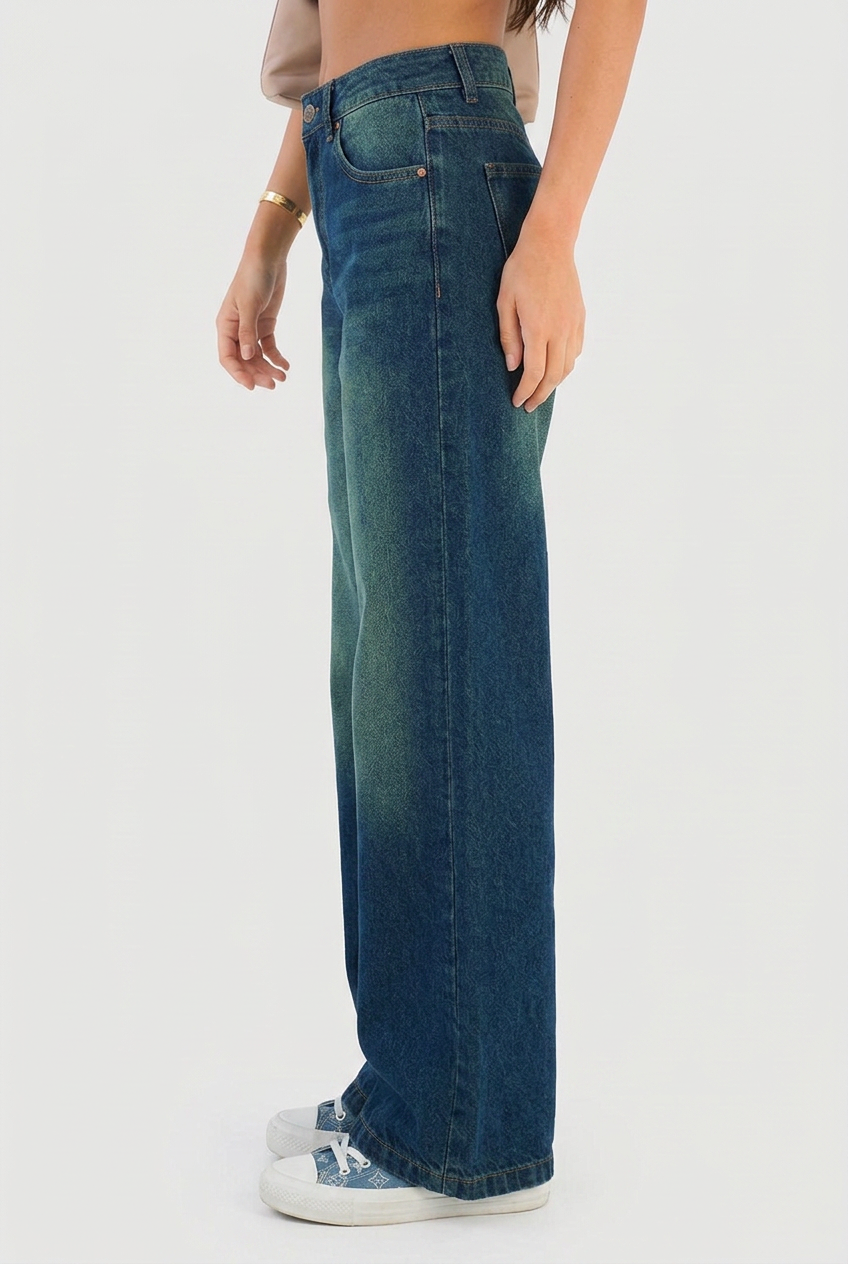 Marem Womens Baggy Denim Jeans With Relaxed Fit For Casual Wear by Selouva