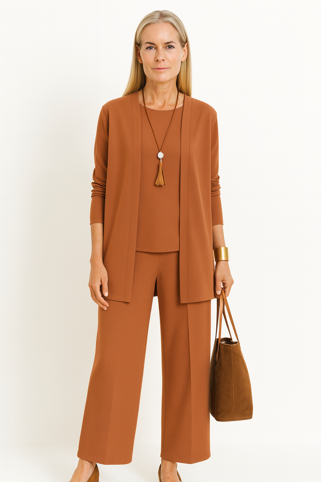 Women's 3-Piece Set with Top Cardigan by Selouva