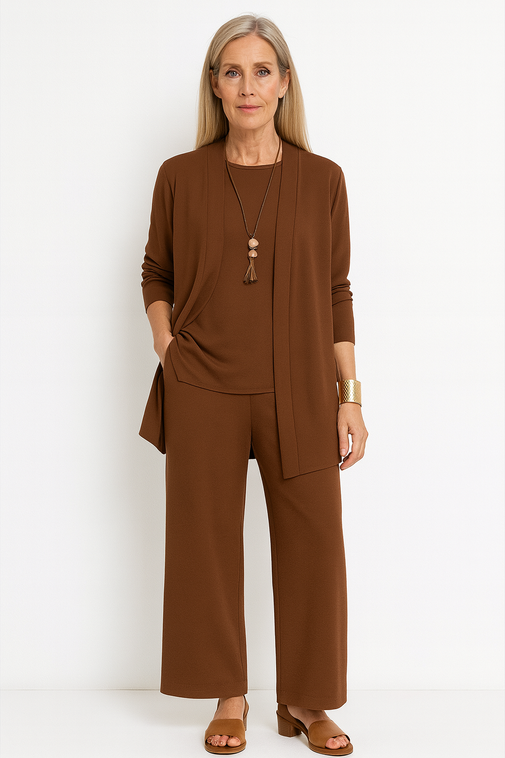 Women's 3-Piece Set with Top Cardigan by Selouva