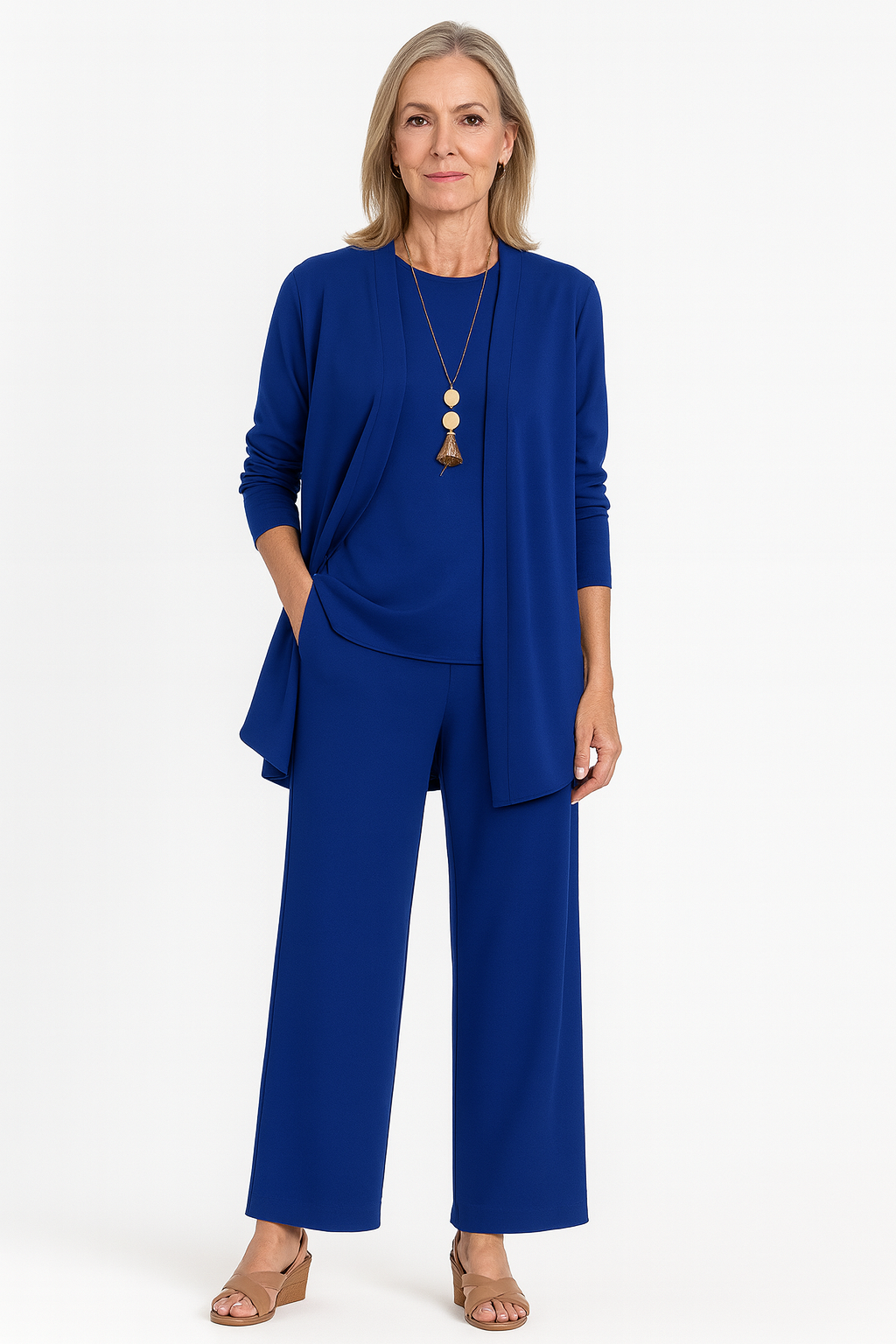Women's 3-Piece Set with Top Cardigan by Selouva