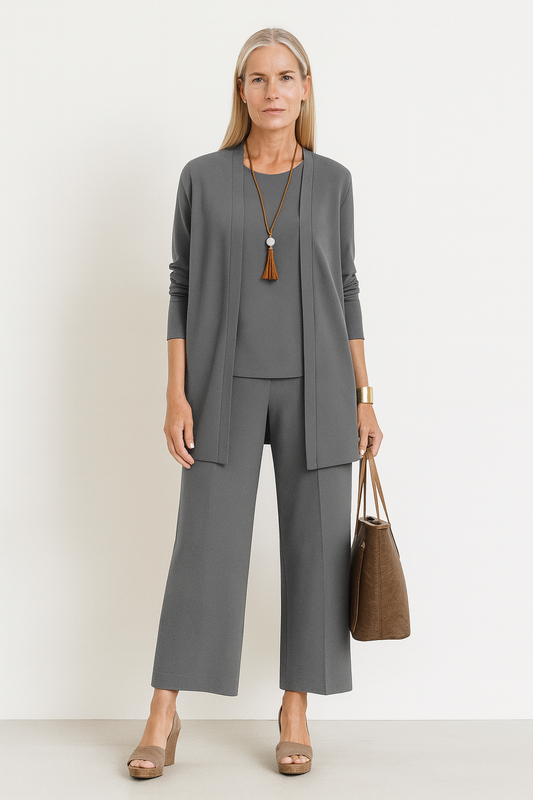Women's 3-Piece Set with Top Cardigan by Selouva