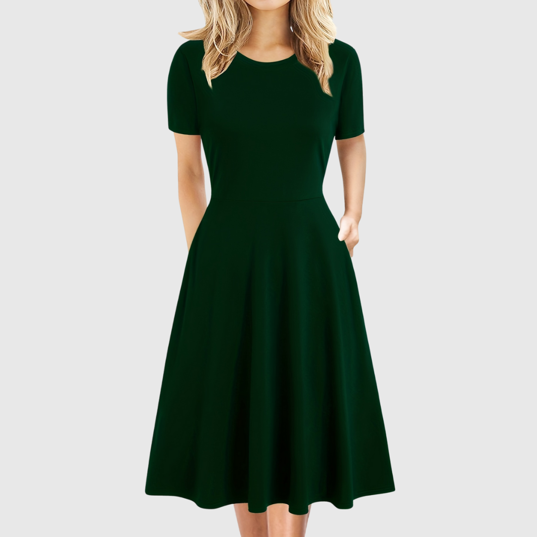 Evelyn Quinn | Retro A-Line Summer Dress by Selouva
