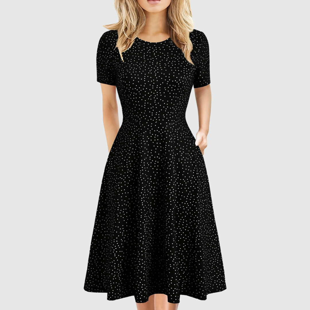 Evelyn Quinn | Retro A-Line Summer Dress by Selouva