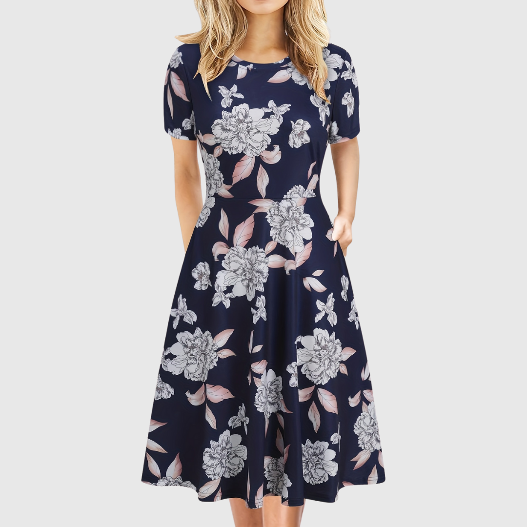 Evelyn Quinn | Retro A-Line Summer Dress by Selouva