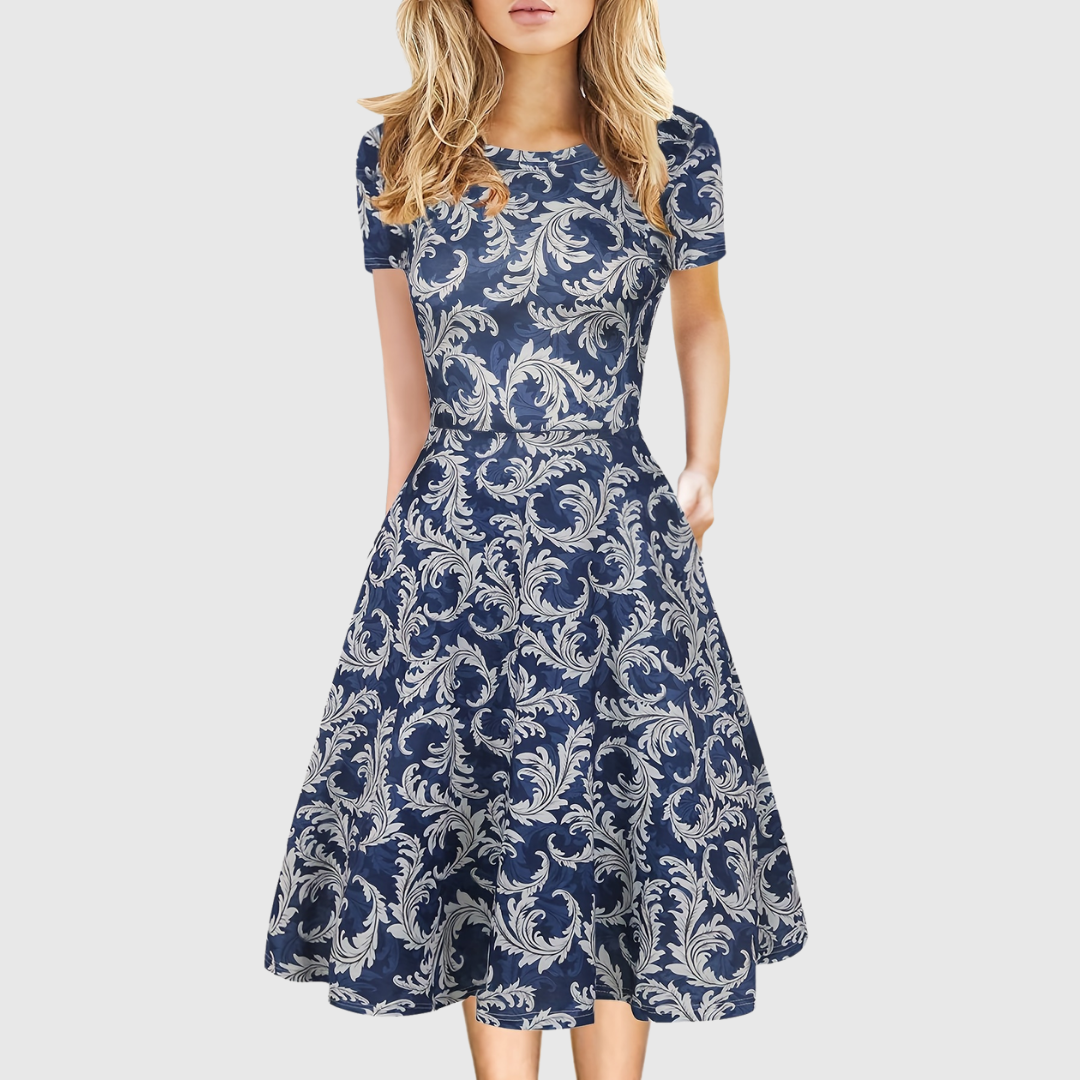 Evelyn Quinn | Retro A-Line Summer Dress by Selouva