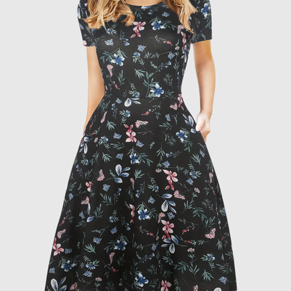 Evelyn Quinn | Retro A-Line Summer Dress by Selouva