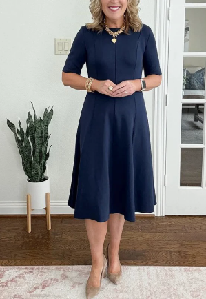 Evelyn Quinn | Retro A-Line Summer Dress by Selouva