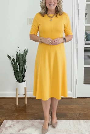 Evelyn Quinn | Retro A-Line Summer Dress by Selouva