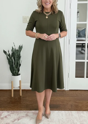Evelyn Quinn | Retro A-Line Summer Dress by Selouva