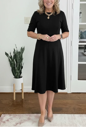 Evelyn Quinn | Retro A-Line Summer Dress by Selouva