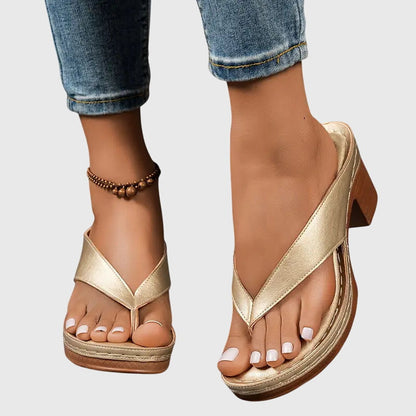 Gianna Orthopedic Sandals With Ergonomic Footbed And Arch Support by Selouva
