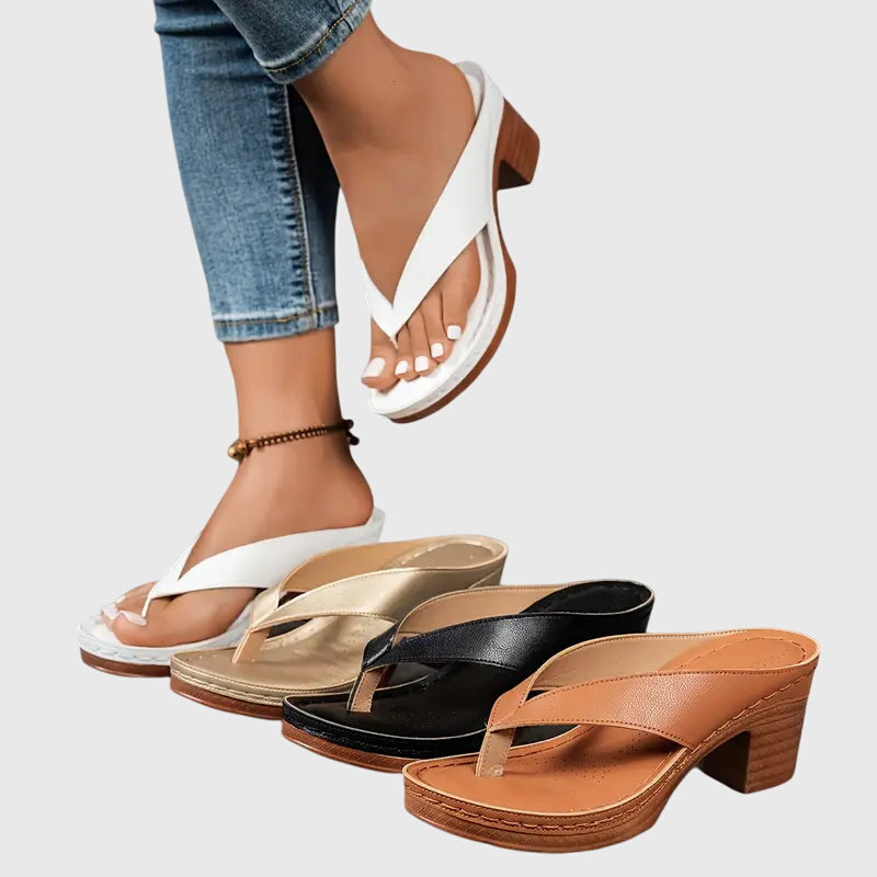 Gianna Orthopedic Sandals With Ergonomic Footbed And Arch Support by Selouva