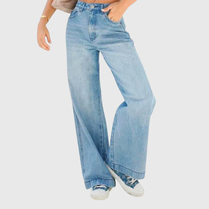 Kayla Women Casual Baggy Denim Jeans For Everyday Comfort Wear by Selouva