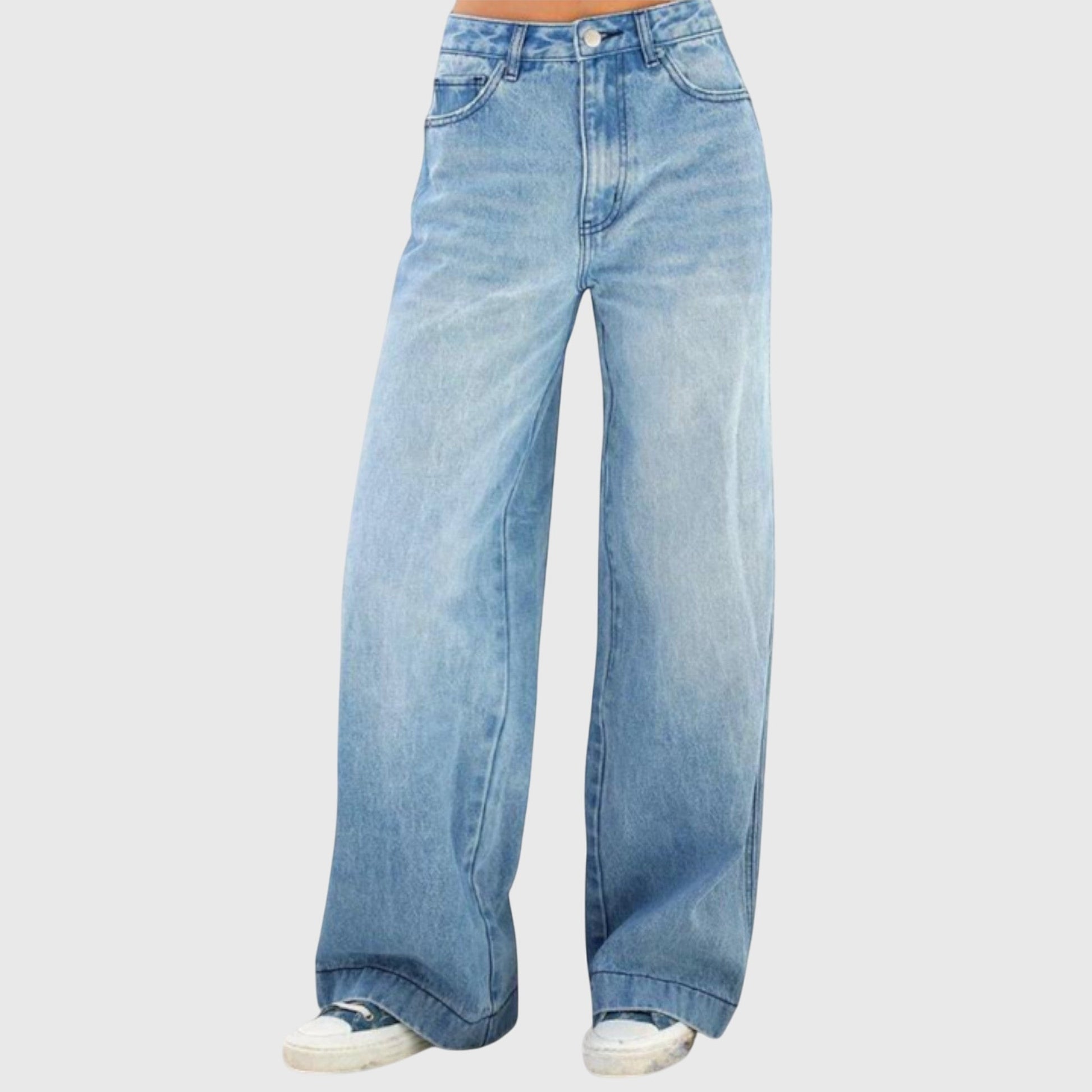 Kayla Women Casual Baggy Denim Jeans For Everyday Comfort Wear by Selouva
