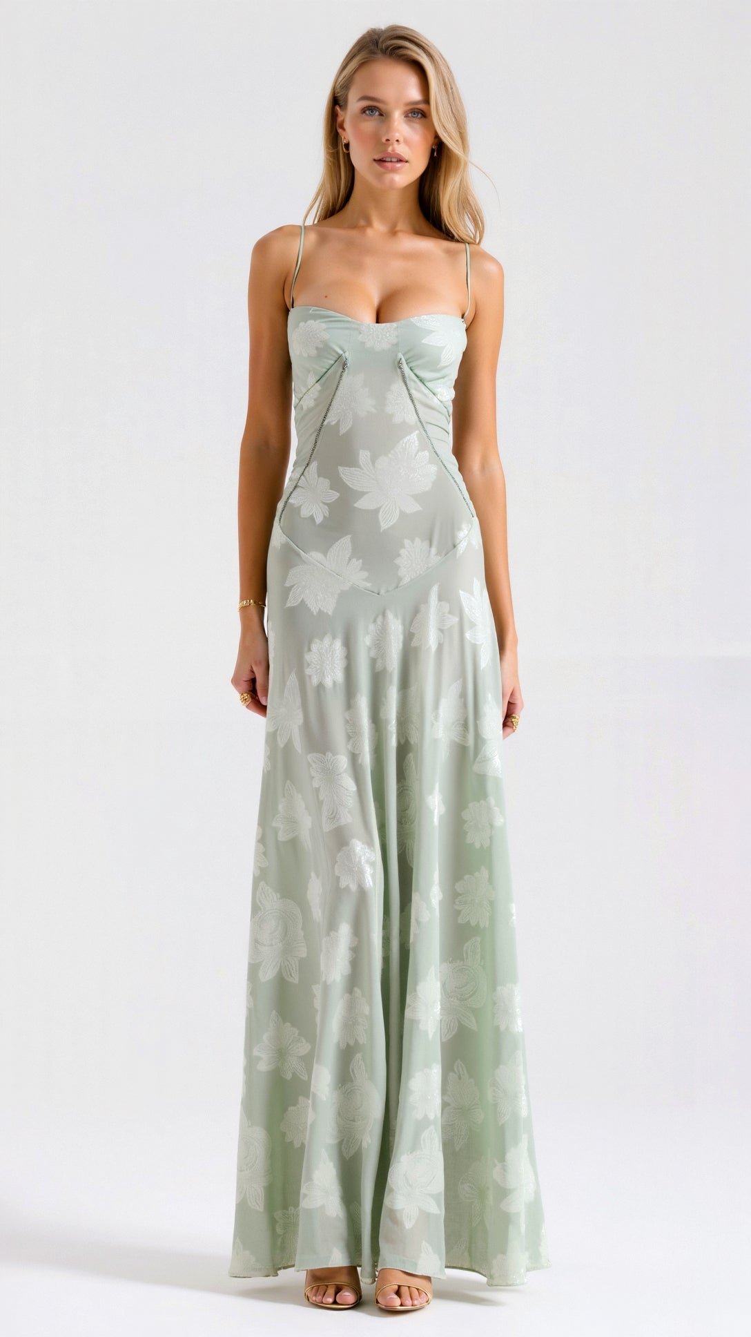 Lauren | Women’s Wedding Guest Dress Bustier Maxi Dress by Selouva