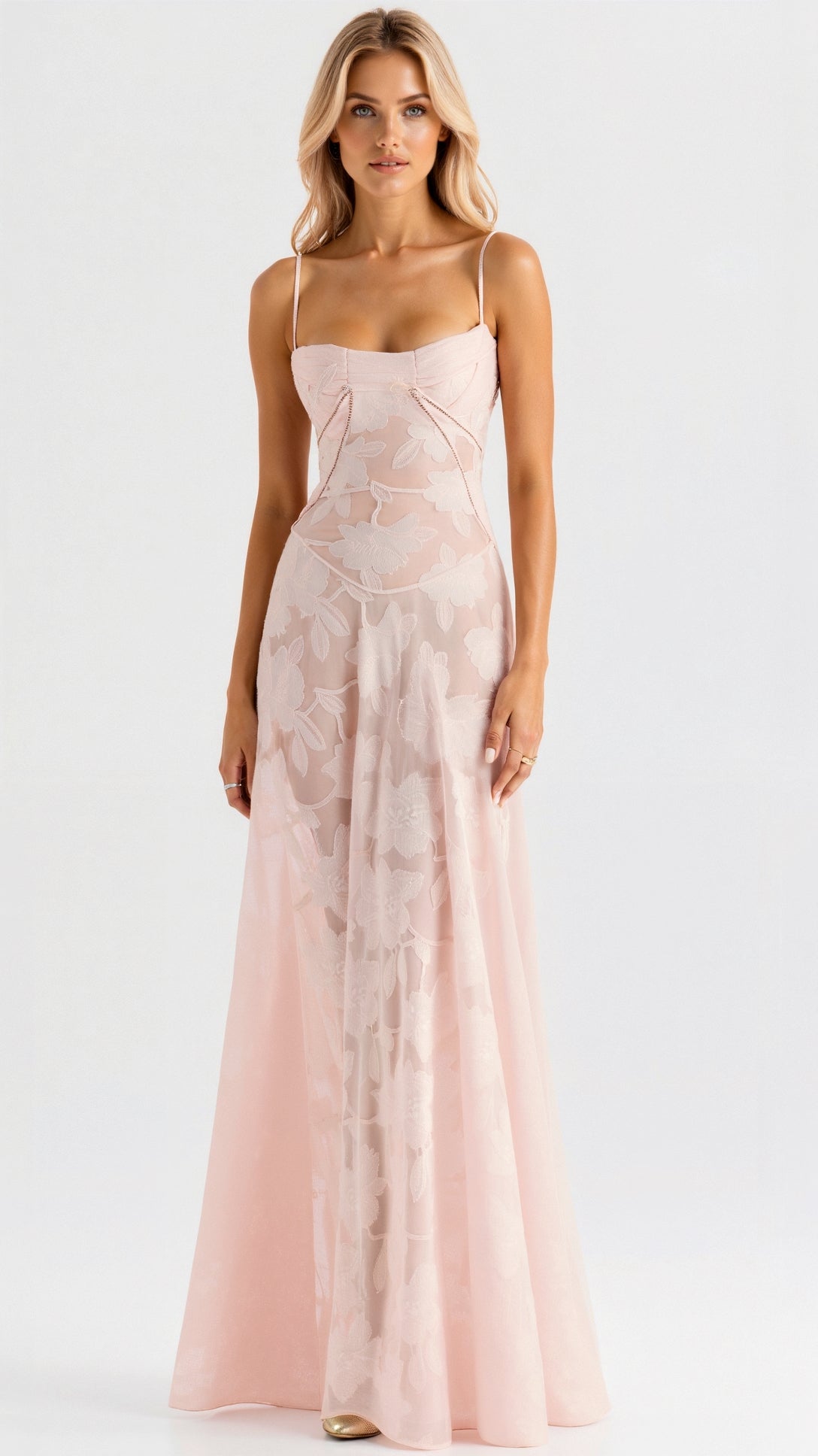 Lauren | Women’s Wedding Guest Dress Bustier Maxi Dress by Selouva