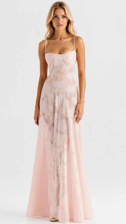 Lauren | Women’s Wedding Guest Dress Bustier Maxi Dress by Selouva