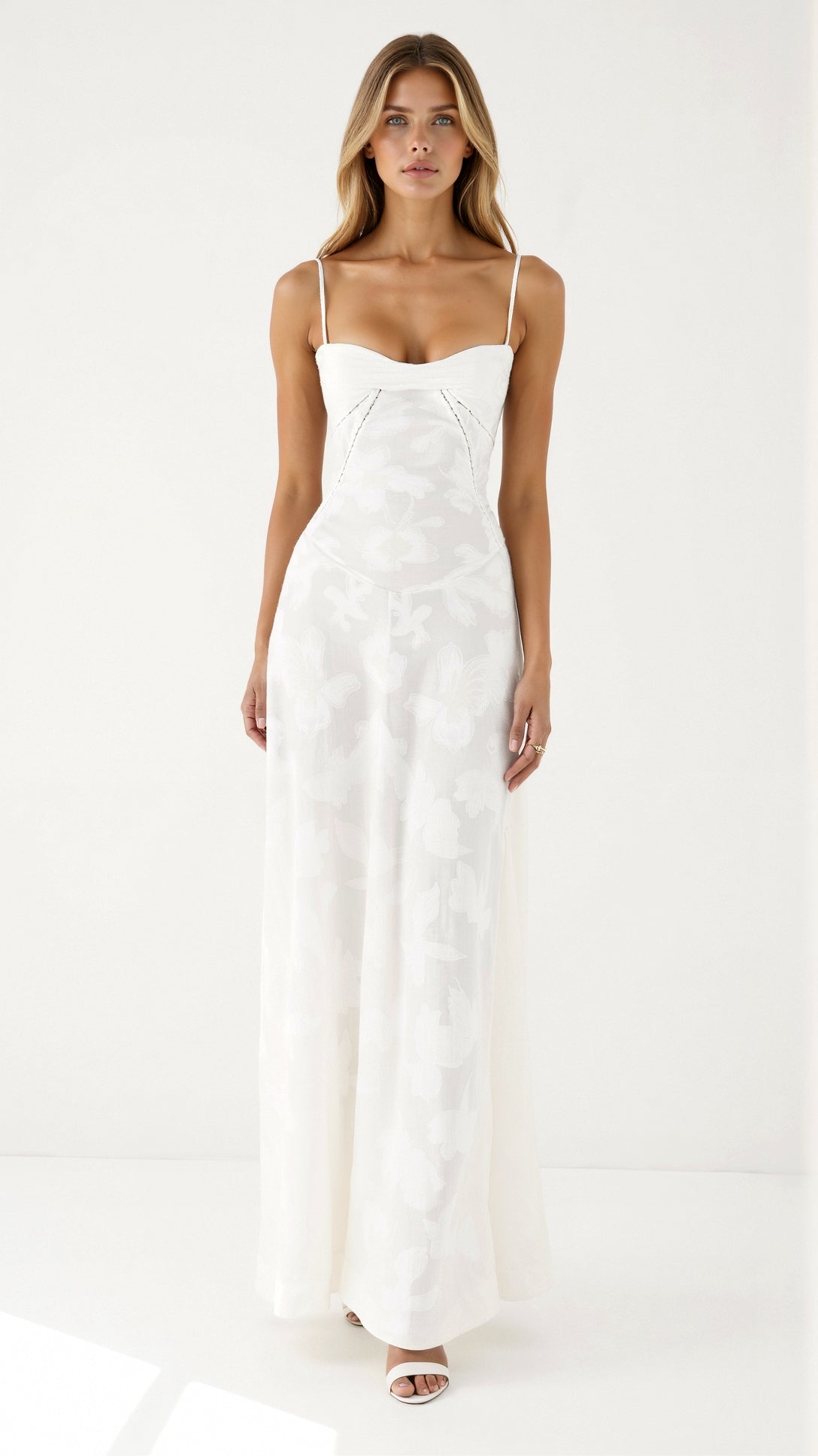 Lauren | Women’s Wedding Guest Dress Bustier Maxi Dress by Selouva