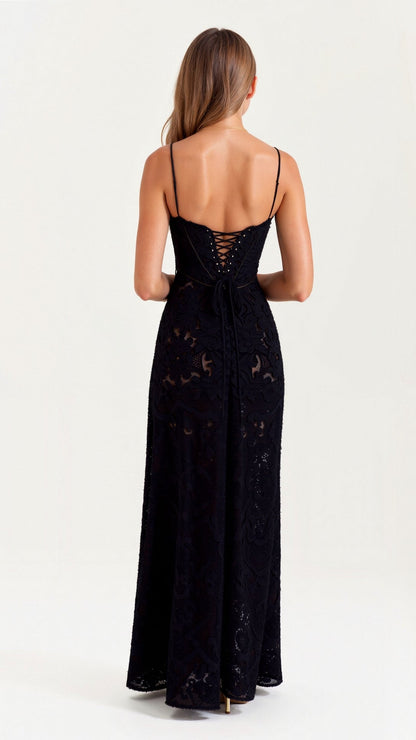 Lauren | Women’s Wedding Guest Dress Bustier Maxi Dress by Selouva