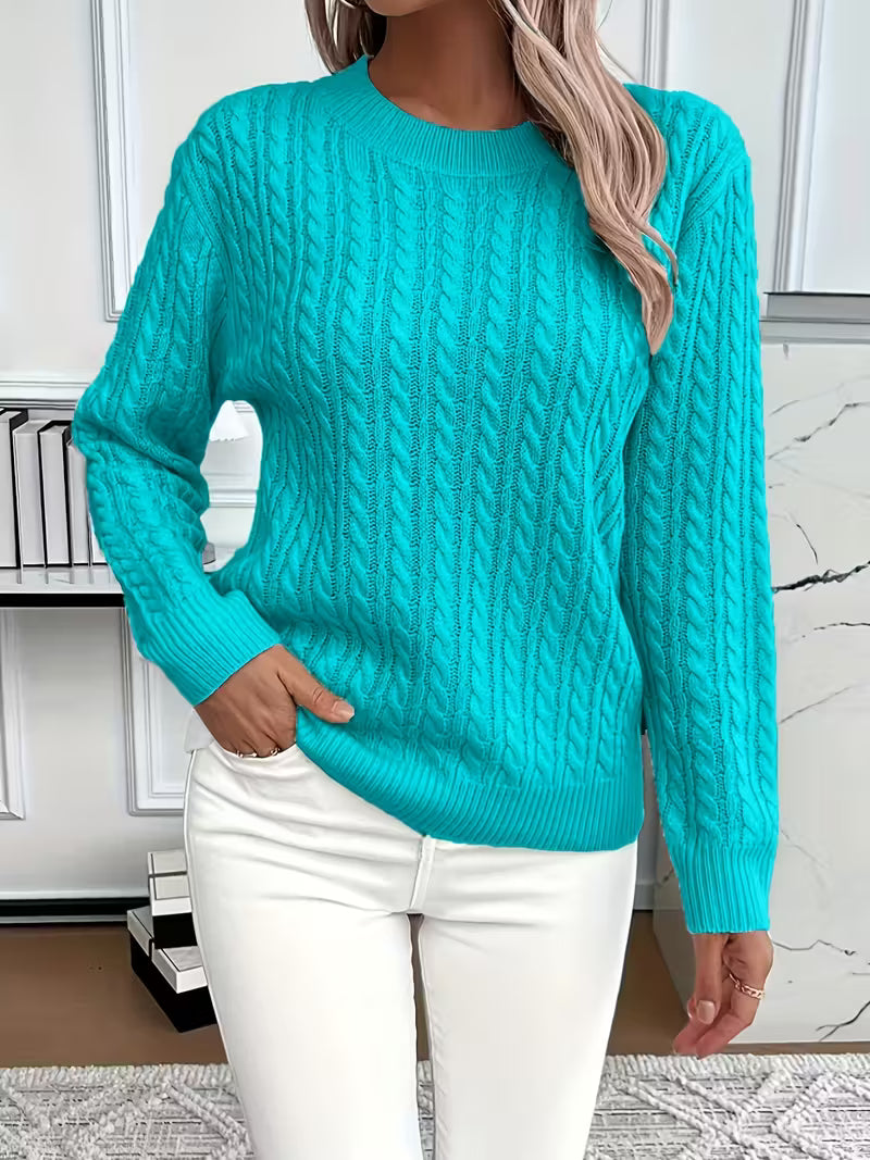 Ravae Comfortable Cable Knit Sweater For Everyday Chic by Selouva