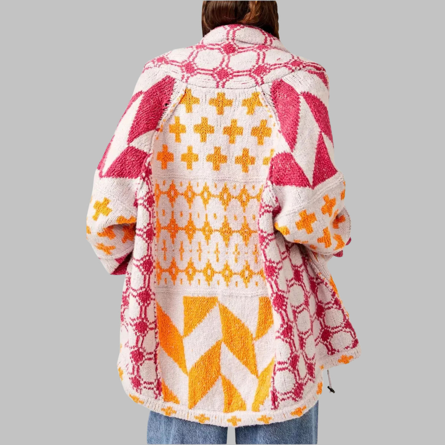 Women's Cardigan Button-Down Loose by Selouva
