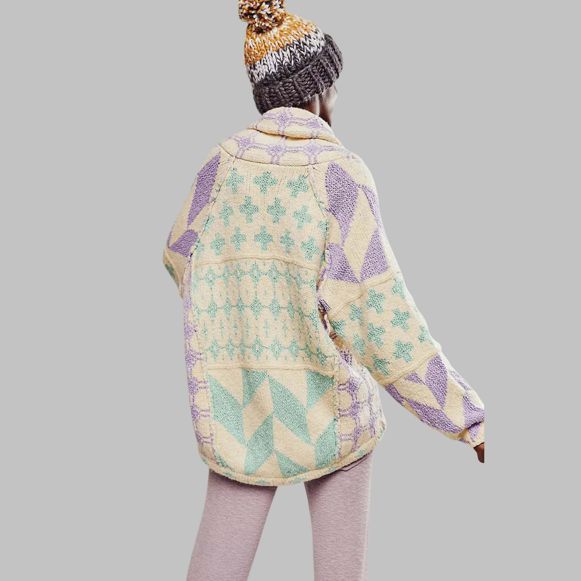 Women's Cardigan Button-Down Loose by Selouva
