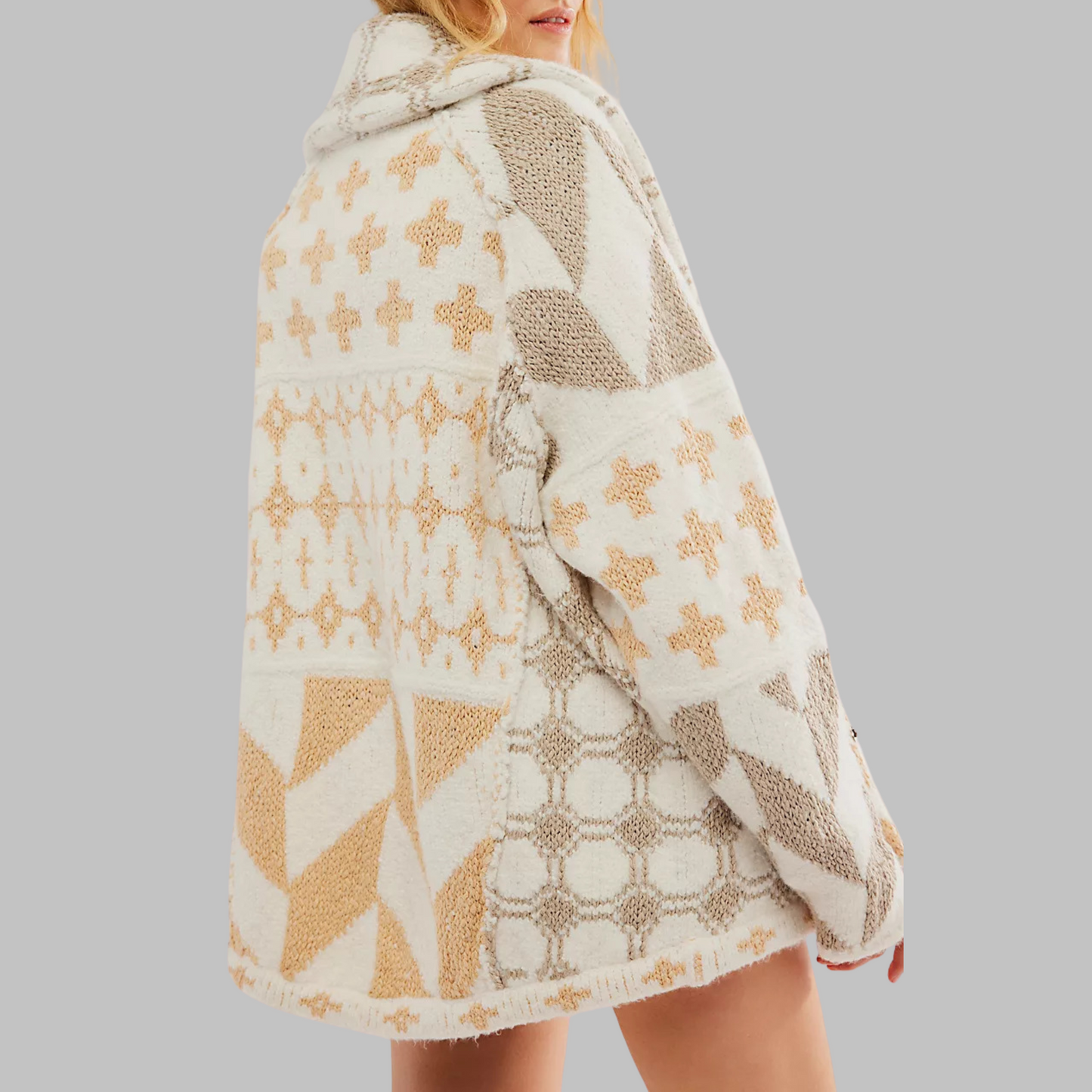 Women's Cardigan Button-Down Loose by Selouva