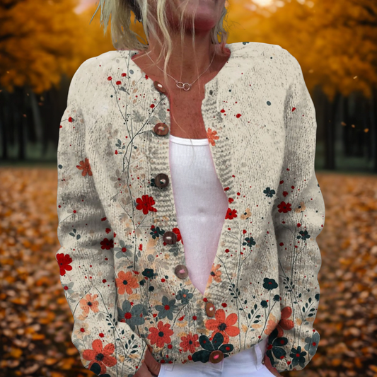 Women's Cardigan Cozy Knit Draped by Selouva