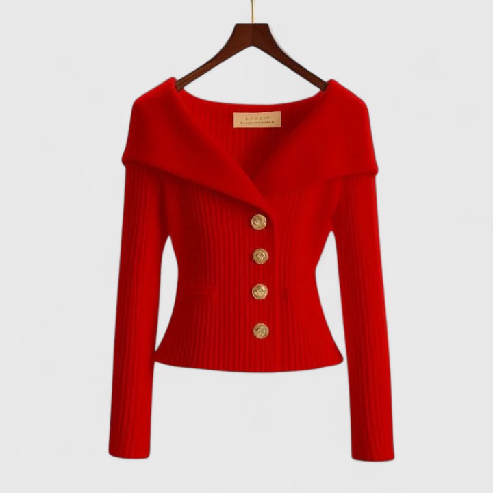 Women's Cardigan Elegant Knit Cozy by Selouva