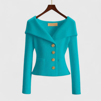 Women's Cardigan Elegant Knit Cozy by Selouva