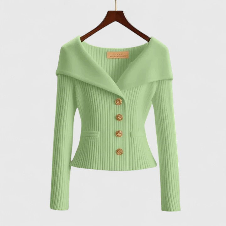 Women's Cardigan Elegant Knit Cozy by Selouva