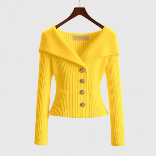 Women's Cardigan Elegant Knit Cozy by Selouva