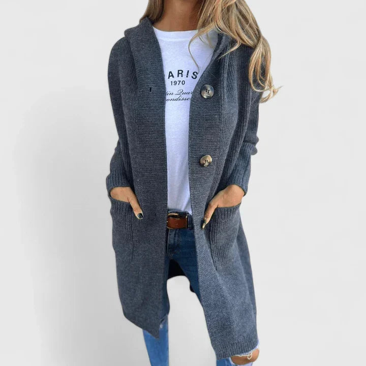 Women's Cardigan Knit with Pockets by Selouva
