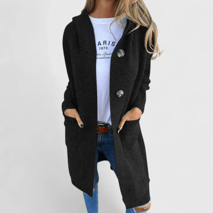 Women's Cardigan Knit with Pockets by Selouva