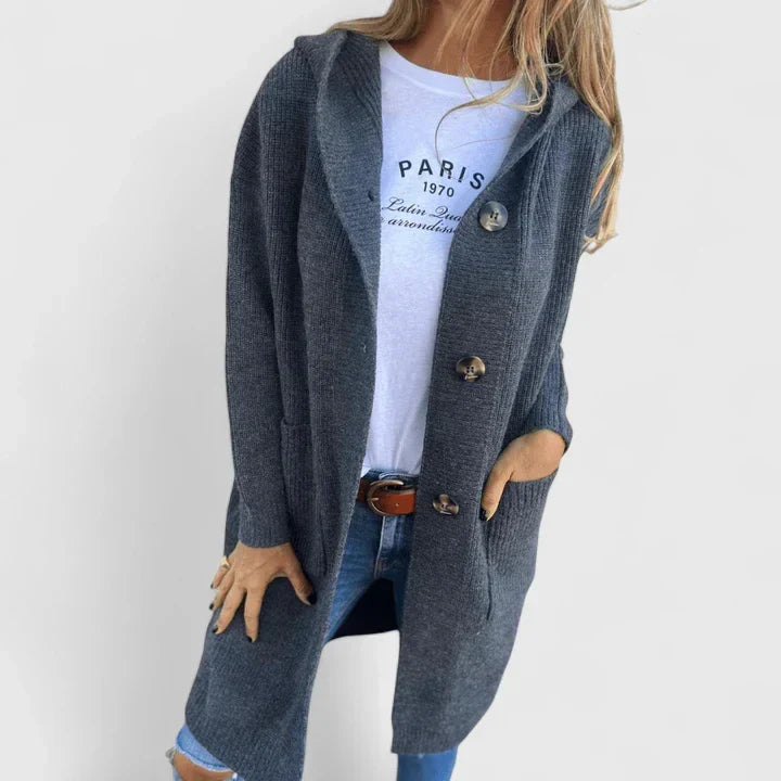 Women's Cardigan Knit with Pockets by Selouva