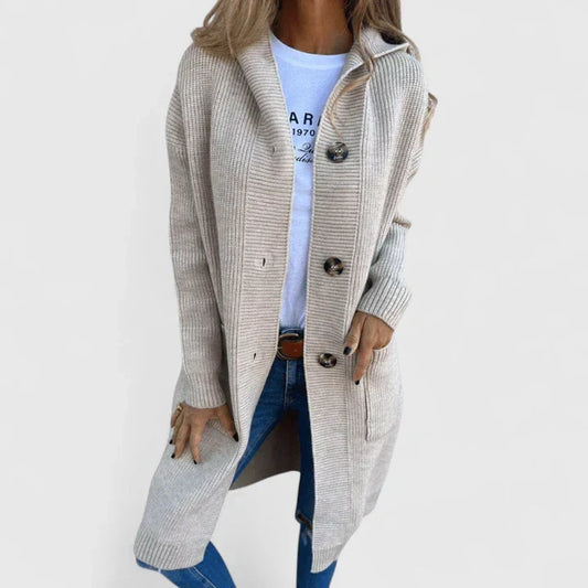 Women's Cardigan Knit with Pockets by Selouva
