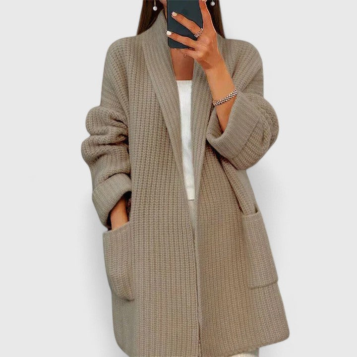 Women's Cardigan Open Front Relaxed by Selouva