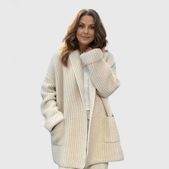 Women's Cardigan Open Front Relaxed by Selouva