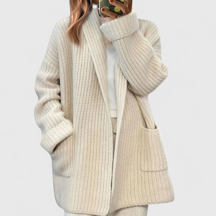 Women's Cardigan Open Front Relaxed by Selouva