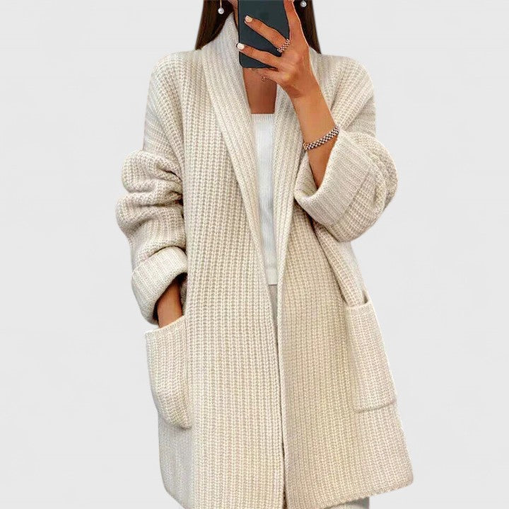 Women's Cardigan Open Front Relaxed by Selouva