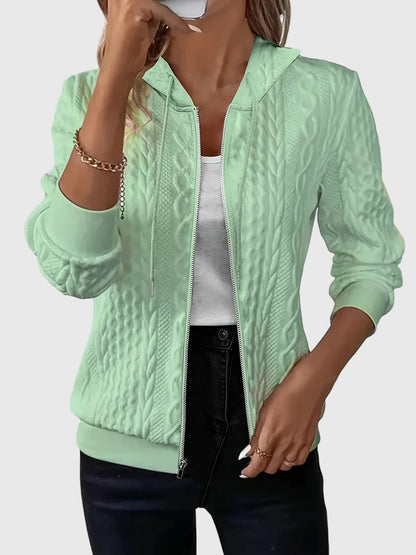 Lena Hoodie With Zipper Womens Lightweight Quilted Jacket by Selouva