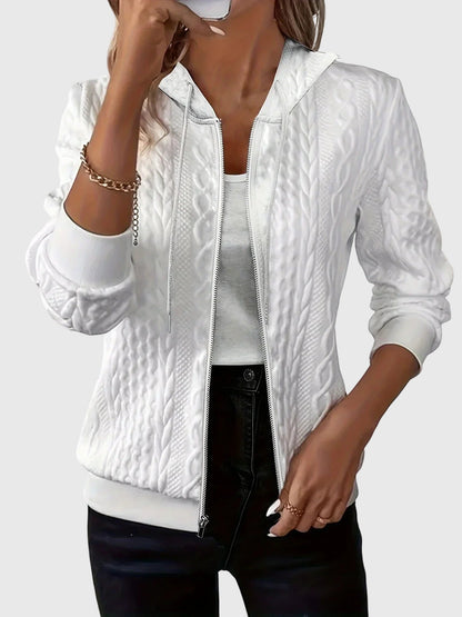 Lena Hoodie With Zipper Womens Lightweight Quilted Jacket by Selouva