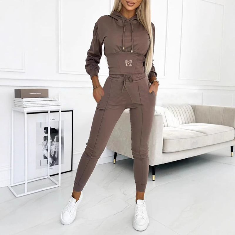 Women's Casual Hoodie &amp; Jogger Set by Selouva