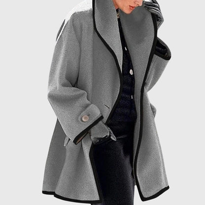 Women's Chic Fleece Jacket with Double Buttons for Winter by Selouva