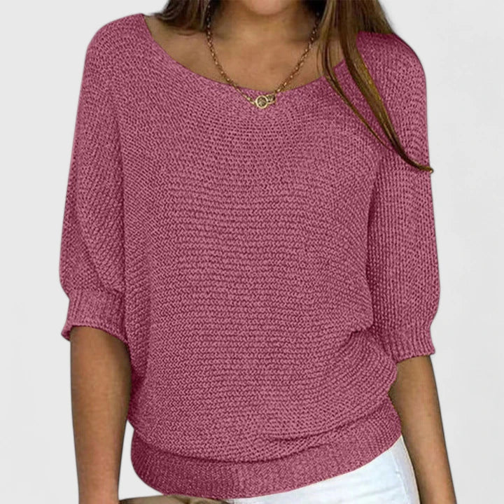 Kalyndrae Cozy Knit Sweater For Women Soft Relaxed Fit by Selouva