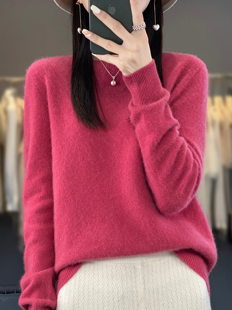 Rizalinda Cozy Turquoise Soft Knit Sweater With Relaxed Fit by Selouva